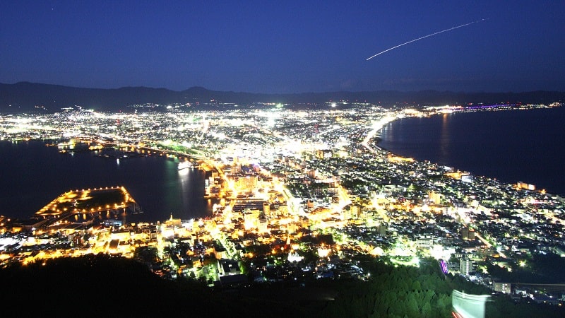 赤帽北海道の景色函館山夜景